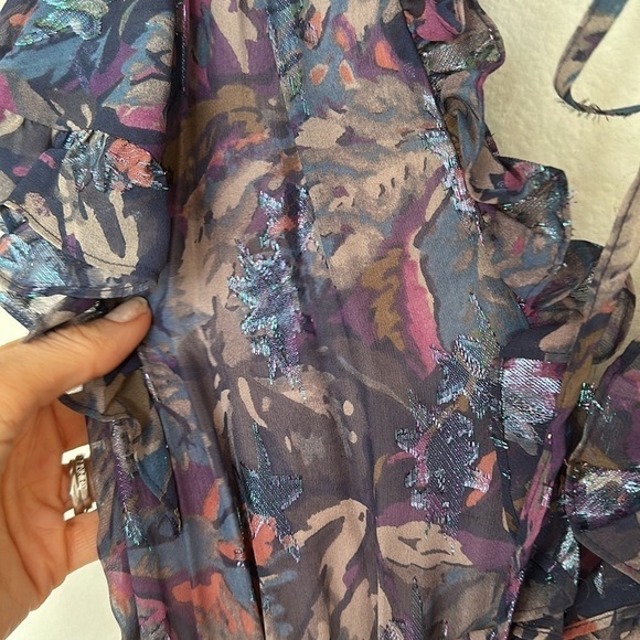 Rebecca Taylor Silk Floral Mini Dress NWT Small Summer Wedding Guest Vacay Party - Picture 10 of 10